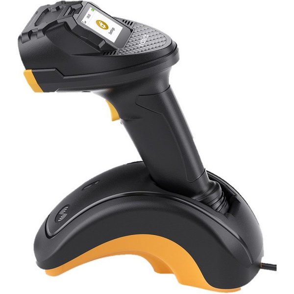 Inateck 1D/2D QR Wireless Barcode Scanner, mit Touchscreen Handscanner, (CMOS+CCD Dual Module, Größere Reichweite, Unterstützt App SDK)