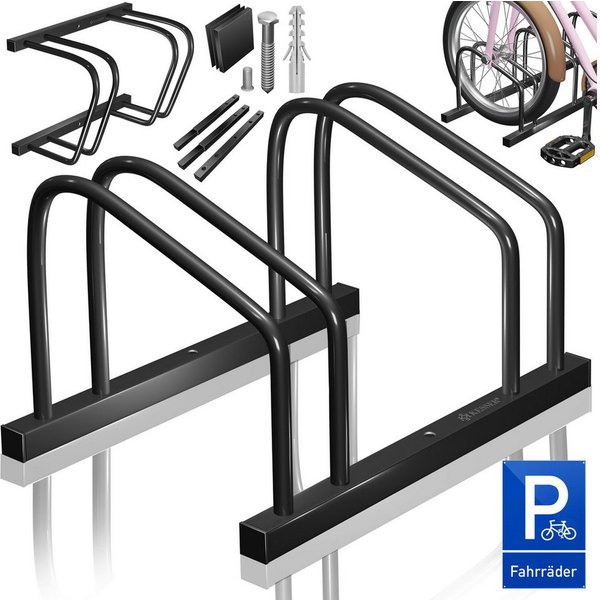KESSER Fahrradständer, inkl. Parkschild Mehrfachständer mit 37cm Radabstand