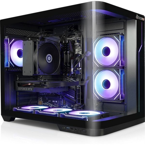 Kiebel Curve Gaming-PC (AMD Ryzen 5 AMD Ryzen 5 5500, RTX 5060, 16 GB RAM, 1000 GB SSD, Luftkühlung, ARGB-Beleuchtung)