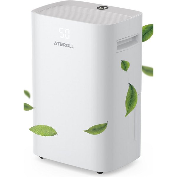 ATEROLL Luftentfeuchter Elektrisch mit Timer, 16L/24H, 25L/24H, leise 36dB Raumentfeuchter, für 215 m³ Räume, Entfeuchtung 25 l/Tag, Tank 5 l, Wäschetrocknung,S