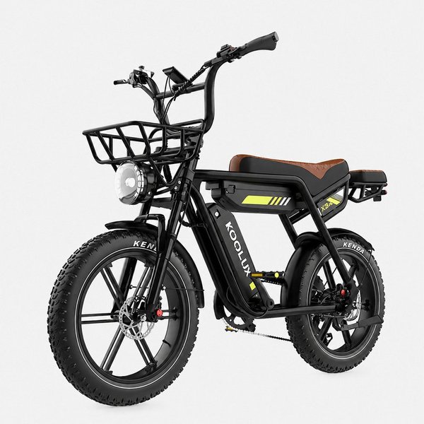 PixelPilot E-Bike Mountainbike X9 Pro 20 Zoll Fatbike mit 48V 31,2Ah Doppelakku, 7 Gang, Heckmotor, 1497,6 Wh, 20x4.0 Reifen, Frontkorb, Gepäckträger, BMS, IP54
