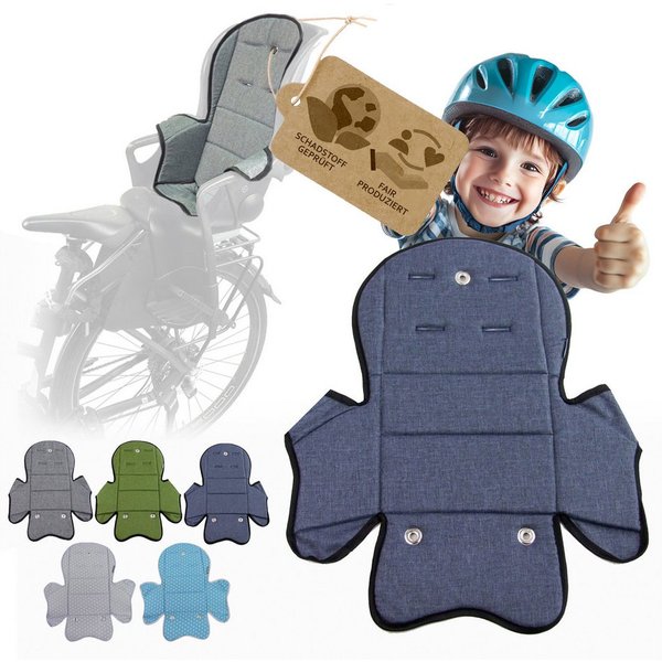 BambiniWelt by Rafael K. Fahrradkindersitz Ersatzbezug Sitzkissen für Fahrradsitz kompatibel mit Römer Jockey M5, ab: 9 Monate, bis: 5 Jahre