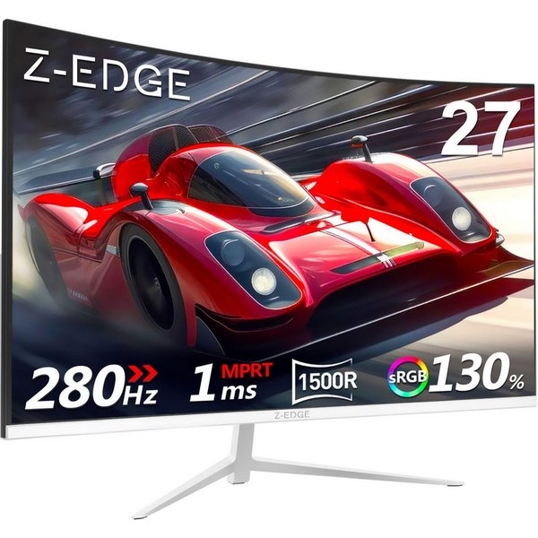 Z-EDGE 27" 280Hz FHD 1080P 1ms 16:9 1500R Curved-Gaming-Monitor (1920x1080 px, Full HD, 1 ms Reaktionszeit, 280 Hz, VA)