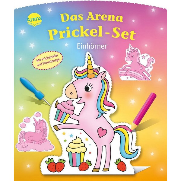 Das Arena Prickel-Set. Einhörner Mit Filzmatte und Prickelnadel Aufste / Anita Engelen