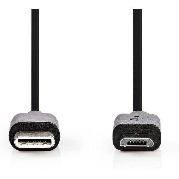 Nedis CCGL60750BK10 USB-Kabel, USB-Kabel, USB-Kabel (100 cm), Synchronisierung, Laden, AV-Unterstützung, beidseitiger Stecker