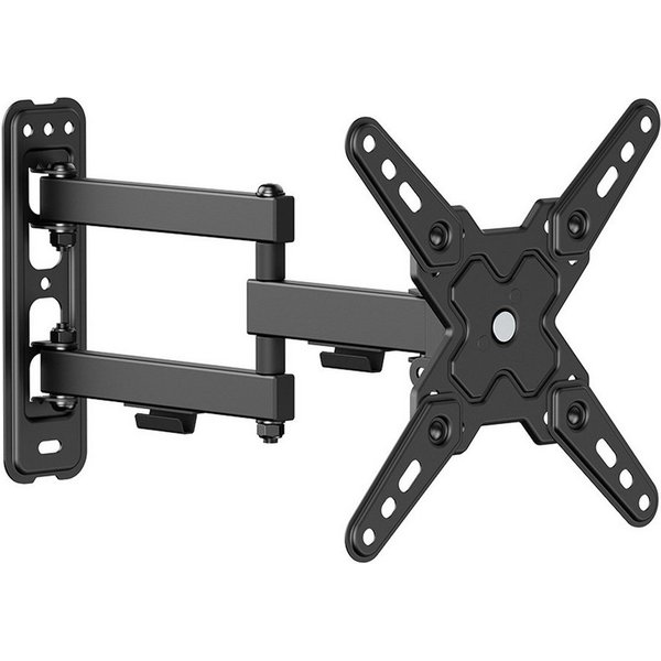 VALUE Monitor-Halterung TV-Wandhalterung, 3 Drehpunkte, (bis 43 Zoll, 13-43 Zoll, bis 20 kg)