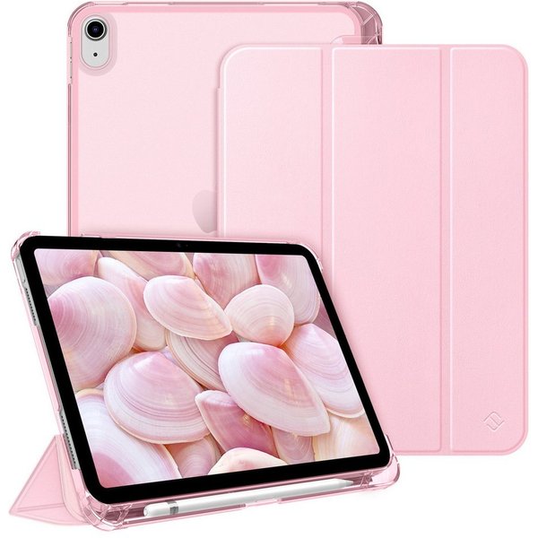 Fintie Tablet-Hülle für iPad 11 Generation 11‘’ 2025 (A16), iPad 10 Generation 10.9'' 2022, ultradünn, mit Stifthalter, transparenter Rückseite, Auto Schlaf/Wac