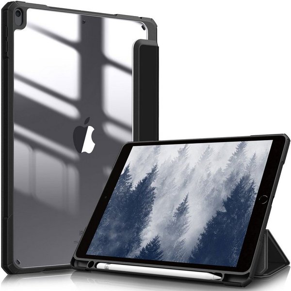 Fintie Tablet-Hülle Hybrid Hülle für iPad Air 2019 (3. Generation) / iPad Pro 10.5 2017 10,5 Zoll, [Eingebauter Stifthalter] Stoßfeste Abdeckung mit Klar Hartsc