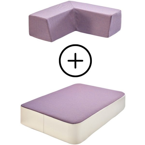Hipp-Hopp - das Hüpfpolster Weichbodenmatte Hüpfpolster S + Gratis Rückenpolster M Winkel (Set), Made in Germany