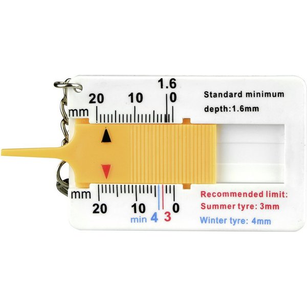 APA Reifendrucksensor APA 31343 Reifenprofilmesser analog Messbereich Tiefe 0 - 20 mm