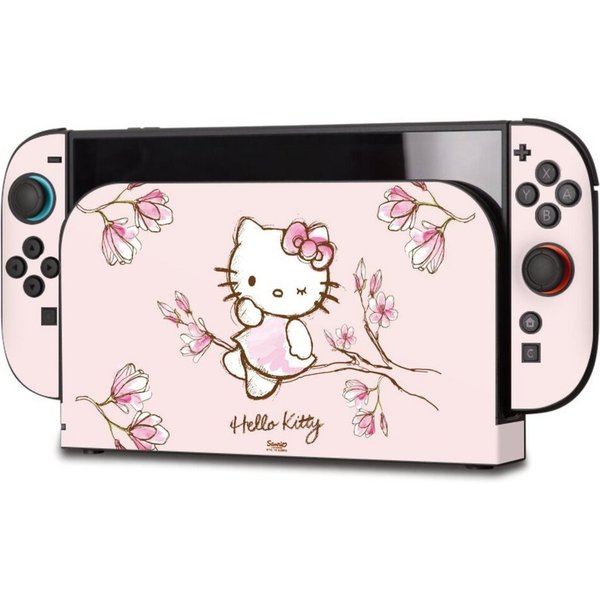 DeinDesign Konsolen-Cover Hello Kitty Fanartikel Hanami Hello Kitty - Magnolia, Nintendo Switch 2 Skin Aufkleber Sticker Folie