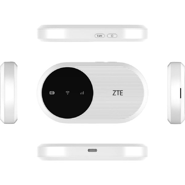 ZTE Modem U10 Mobiler 4G WiFi CAT4 Hotspot 287 Mbps für bis zu 32 Geräte - weiss