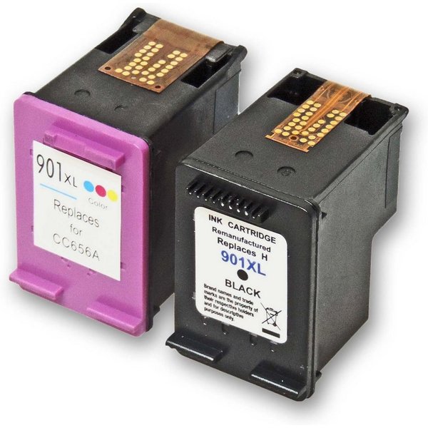 Tonerkartusche Kompatibel HP 901XL Multipack 4-Farben (Schwarz, Color (Cyan, Magenta, (Set), C