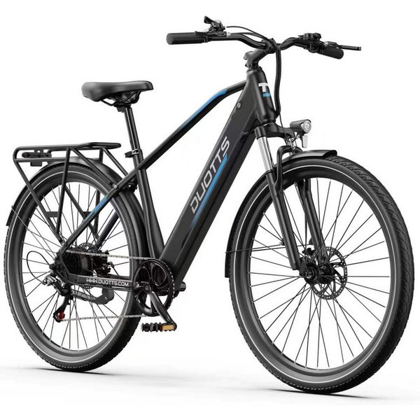 DUOTTS E-Bike Cityrad Elektrofahrrad E-MBT Damen u. Herren 468Wh 250W Motor 90km, 7 Gang SHIMANO, Kettenschaltung, Heckmotor, 468 Wh, 250 W motor, 90 km Akku Pe
