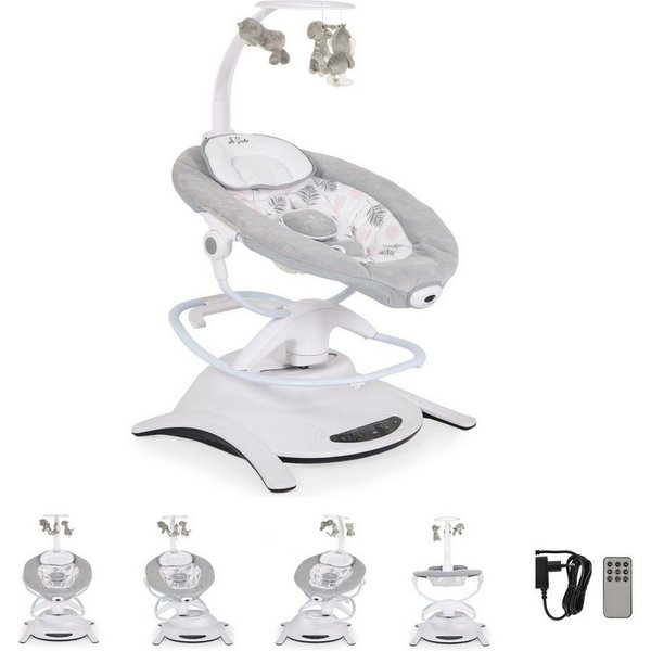 Cangaroo Babywippe La Scala, Bewegungsmelder, Vibration, Fernbedienung, 6 Schaukelmethoden