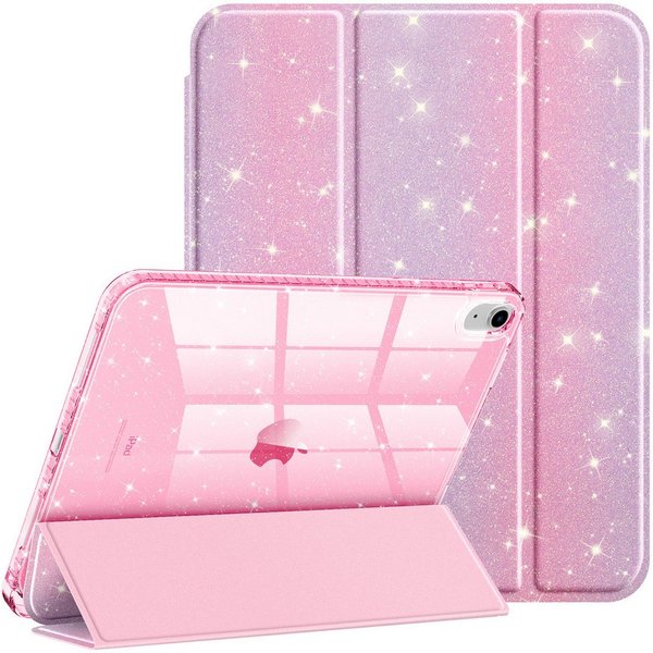 Fintie Tablet-Hülle für iPad 11 Generation 11 Zoll 2025(A16), iPad 10 Generation 2022, mit Stifthalter, Glitzernde Stoßfeste Case mit Glänzende Rückseite