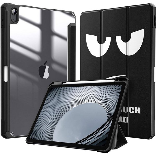 Fintie Tablet-Hülle für iPad Air 11'' M4/M3/M2(2026/2025/2024), iPad Air 5/4 Gen 2022/2020 10.9 Zoll, mit Stifthalter, Hülle mit transparenter Hartschale auf de