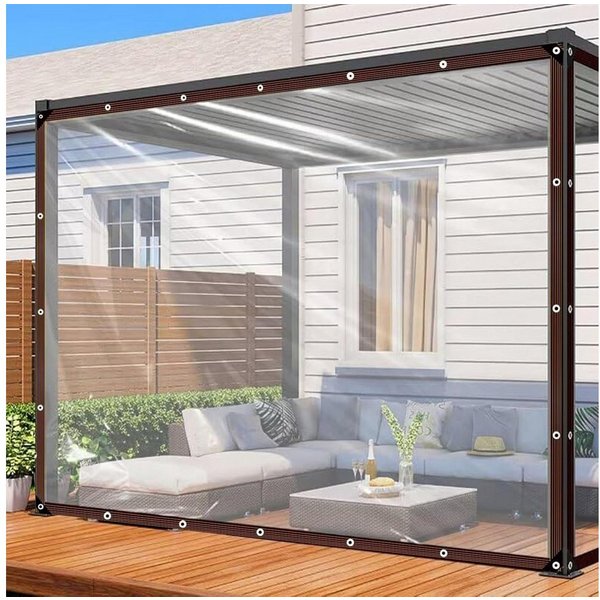 LuxusKollektion Schutzplane Transparente Abdeckplane Wasserdicht 2x3m Tarp Schutz Vor Witterung (2-St)