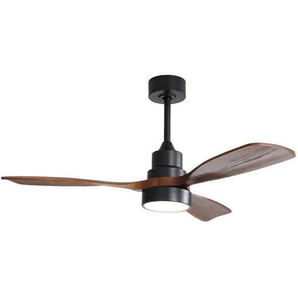 Sofucor Deckenventilator mit Fernbedienung und LED-Beleuchtung, 122cm, 18W LED-Licht mit 3 Farbtemperaturen