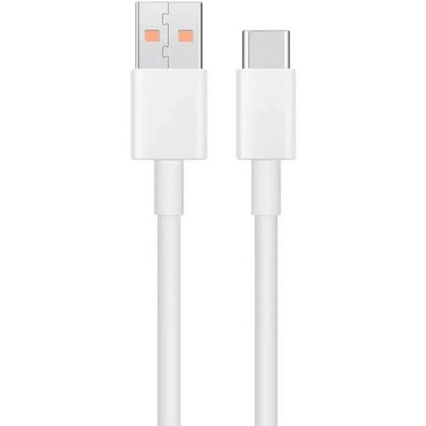 Xiaomi Original Ladekabel / Datenkabel USB-KABEL - USB-A - USB-C 6A 1 m Weiß USB-Kabel, (100 cm)