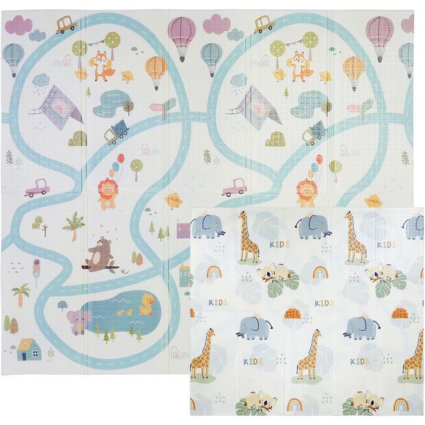 CCLIFE Spielmatte Krabbelmatte Spielmatte Babymatte Faltbar klappbar Wasserdicht, klappbar