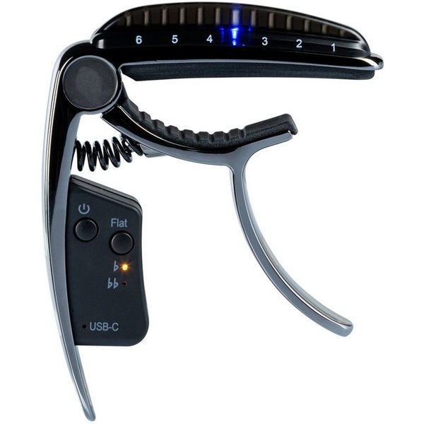 FAME Stimmgerät, Capo-Tuner Black - Stimmgerät für Gitarren