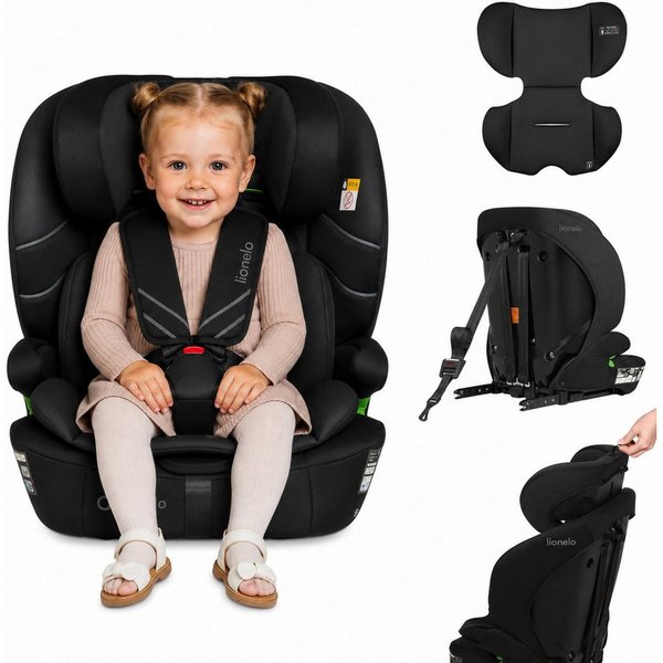 lionelo Autokindersitz LEVI FIX I-SIZE, ab: ab 15 Montaen, bis: Bis ca. 12 Jahre (150 cm), ab: 76 cm, bis: 150 cm, (Set), Dri-Seat/ISOFIX/TopTether/Reduziereins