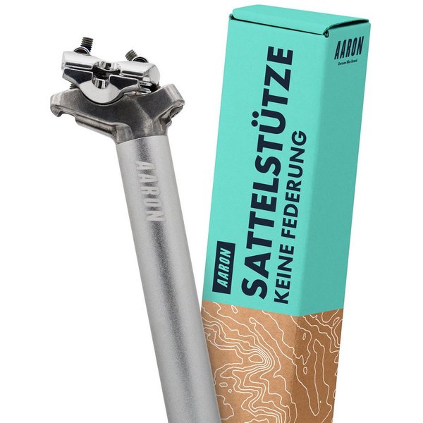 AARON Sattelstütze Post Fahrrad Sattelstütze 27,2/30,9/31,6 mm Aluminium 350 mm Länge