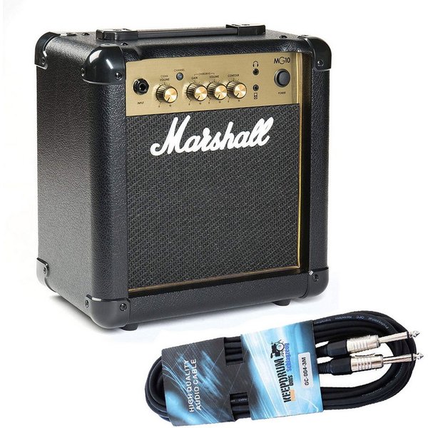 Marshall Marshall MG10G Gitarren-Verstärker mit Kabel Verstärker (Anzahl Kanäle: 2, 10,00 W, mit Klinkenkabel)