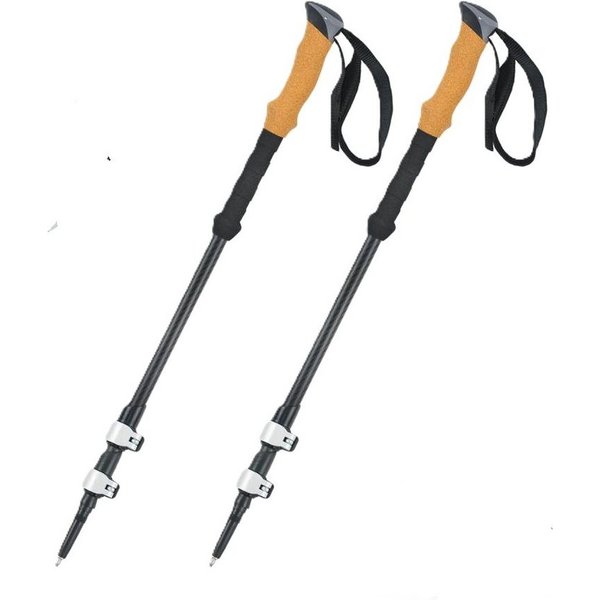 cwonlineshop Nordic-Walking-Stöcke 2 Stk Wanderstöcke Antischock Teleskop Premium Qualität (Set, 1 St., mit Transporttasche), Verstellbare Länge,Ultraleicht und