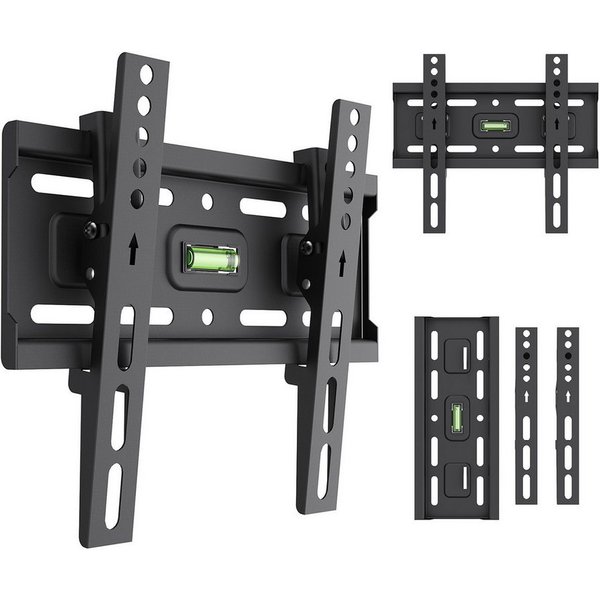 Maclean TV-Wandhalterung MC-189 für 13–43''-Geräte max. 45 kg, (bis 43 Zoll, Neigungsverstellung +2° bis -10)