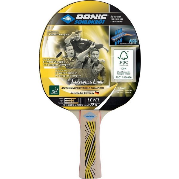 Donic-Schildkröt Tischtennisschläger TT-Schläger LEGENDS 500 FSC