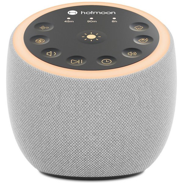 Novostella Einschlafhilfe White Noise Machine Babys Erwachsene Durchschlafhilfe Kopfhörer (Berührungssteuerung, Gebaut in 40 Entspannende Geräusche, weiß grün b