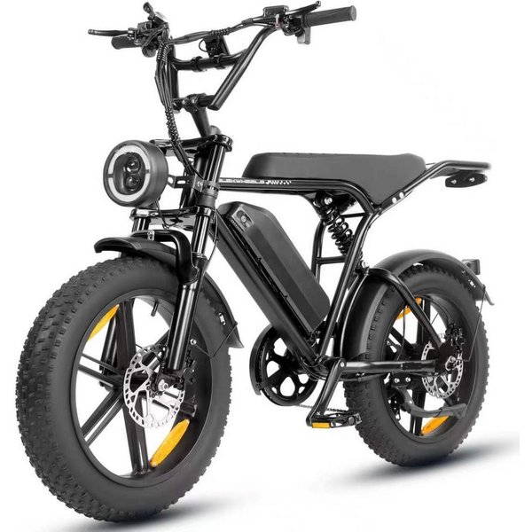 Vankel E-Bike Cityrad E7-2.0 Elektrofahrrad 20” x 4 Damen u. Herren Pedelec 720Wh Max.108KM, Kettenschaltung, Heckmotor, 720 Wh, Pedelec, Elektrofahrrad E-Mount