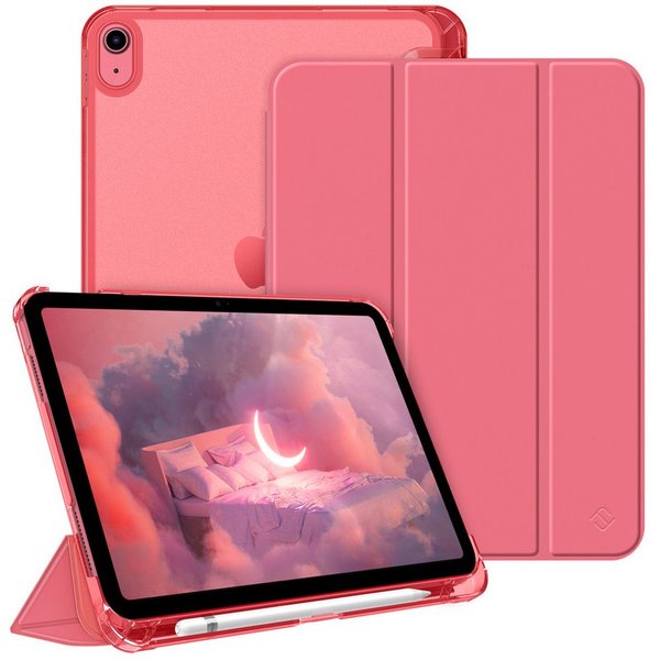 Fintie Tablet-Hülle für iPad 11 Generation 11‘’ 2025 (A16), iPad 10 Generation 10.9'' 2022, ultradünn, mit Stifthalter, transparenter Rückseite, Auto Schlaf/Wac