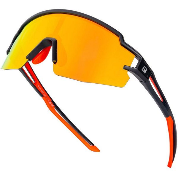 ROCKBROS Fahrradbrille Sportbrille Kinder Outdoor Radfahren Wandern TR90 Rahmen, polarisierte Gläser, UV400 Schutz, winddicht, rutschfest, verstellbar