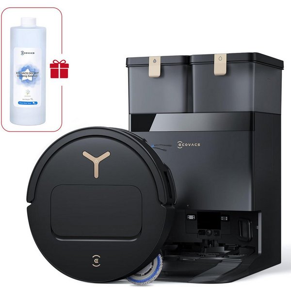 ECOVACS Saugroboter DEEBOT T50 Pro Omni Gen3, (Upgrade von T50 Pro Gen2/T50 Gen3)25000 Pa, Reinigung des Mopps bei 75°C, Heißlufttrocknung, 81 mm, AIVI 3D 3.0, 