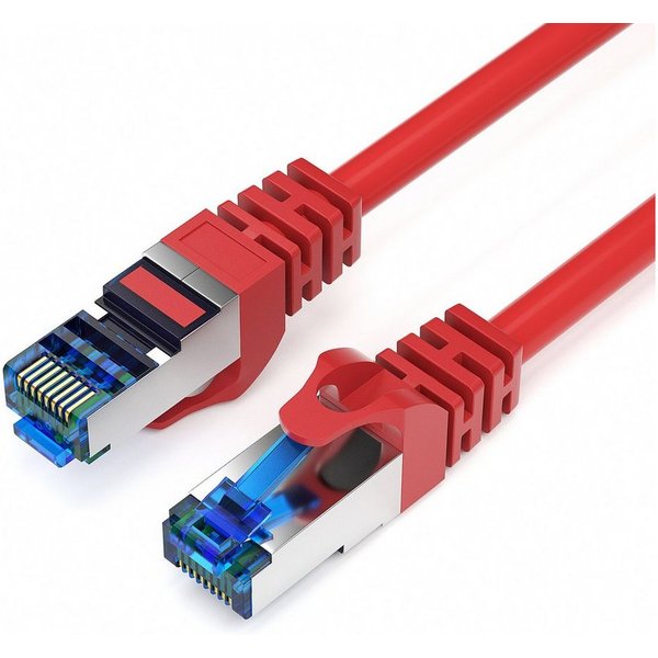 JAMEGA CAT 7 Patchkabel Ethernet RJ45 Netzwerkkabel Rohkabel LAN Kabel LAN-Kabel, CAT.7, RJ-45 Stecker (Ethernet) (50 cm)