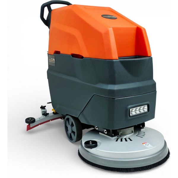 Strahlemann Reinigungsgeräte Hartbodenreiniger Scheuersaugmaschine mit Li-Ionen Akku 24V SM-FS1, 500 W, Bodenreinigungsmaschine mit 53 cm Arbeitsbreite