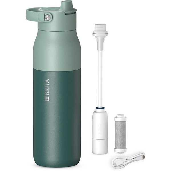 BRITA Trinkflasche BRITA LARQ iQ Digitale Filter Trinkflasche (1000 ml), inkl. Hydration Tracking (App), Aktivkohle Wasserfilter & UV-C