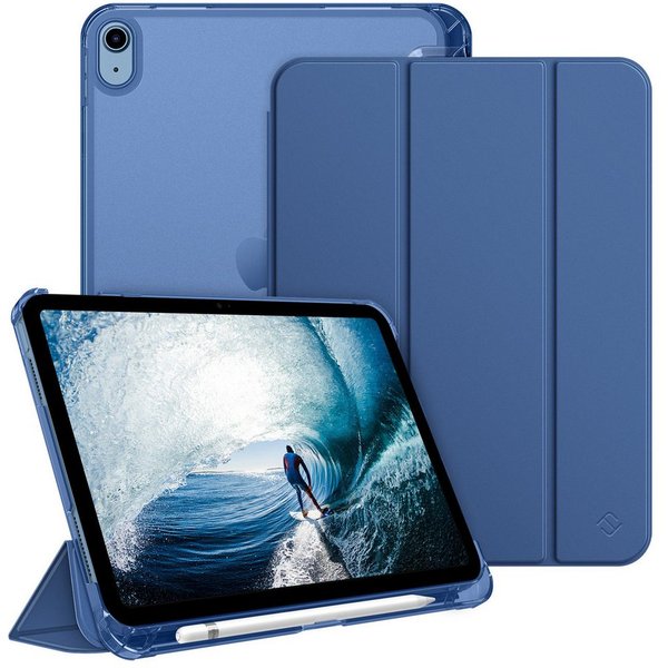 Fintie Tablet-Hülle für iPad 11 Generation 11‘’ 2025 (A16), iPad 10 Generation 10.9'' 2022, ultradünn, mit Stifthalter, transparenter Rückseite, Auto Schlaf/Wac