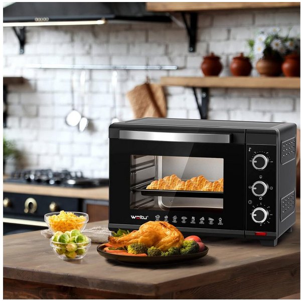 Woltu Minibackofen, Toastofen mit Timer, 28 Liter 1600W