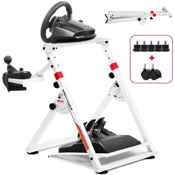 GTPLAYER Lenkradständer Lenkrad Gaming Wheel Stand für Logitech Controller (Neigungsverstellbares Gestell PS4 Xbox PC PS5)