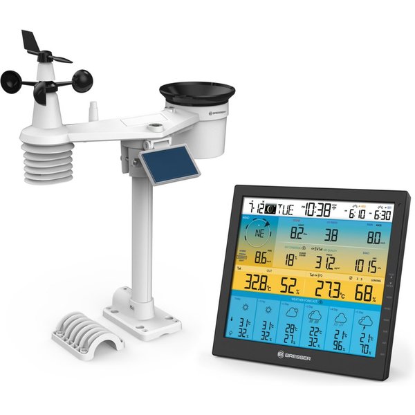 BRESSER BRESSER 7-in-1-WLAN-Wetterstation 4CAST mit 6-Tage-Vorhersage Wetterstation