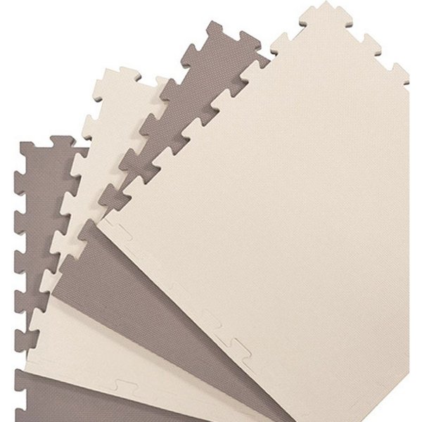 eyepower Kampfsportmatte 12er Set: 2cm Kampfsport Bodenschutz für Zuhause - Bodenmatte mit Rand, 63 x 63 x 2 cm EVA Puzzlematte - Dojo Boden - Boxmatte - Karate