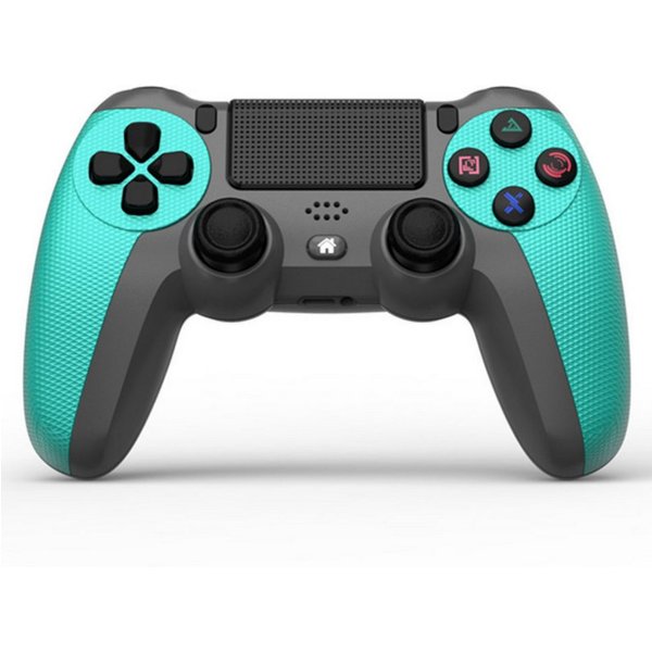 Fyrove Kabelloser Wireless Gamecontroller für PS4, DualShock und PC Gamepad (Set, 6-Achsen-Gyrosensor Doppelvibration Share-Funktion integrierter)