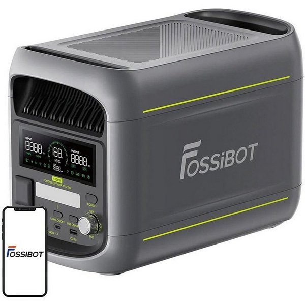 Fossibot FOSSIBOT F1800 1800-W-Ladestation (grau) Powerstation