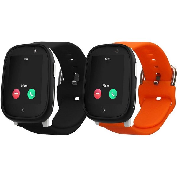 kwmobile 2x Band für Xplora X6 Play Smartwatch, 2-tlg., Silikon Fitnesstracker Ersatz Sportarmband - Größe S