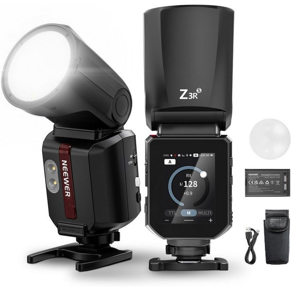 Neewer Z3R-S TTL Flash Speedlite Light mit Touchscreen, für Sony Kameras Blitzgerät, (100Ws 2,4G TTL Rundkopf Blitz Flash, 1/8000s HSS, 3000mAh 500 Leistung)
