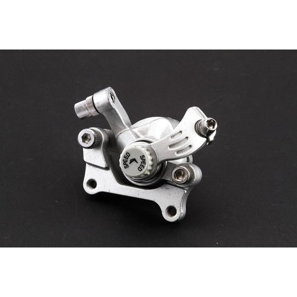Non-Branded Felgenbremse Bremssattel mit Belägen Scheibenbremse Disc mechanisch silber vorn